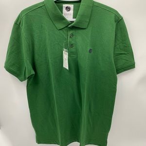 SYMBOL Men Polo Tshirt Tee Green Large L NWOT